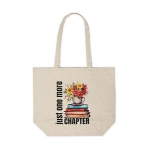 Just One More Chapter Custom Tote Bag